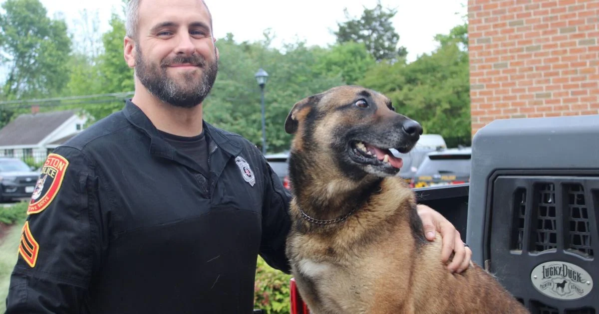 Easton Police K-9 Murph retires after cannabis legalization